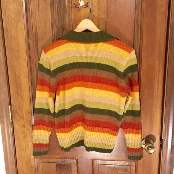🔴 x3/$15 FABRIET CARDIGAN MULTICOLOR, SZ S - Picture 3 of 5